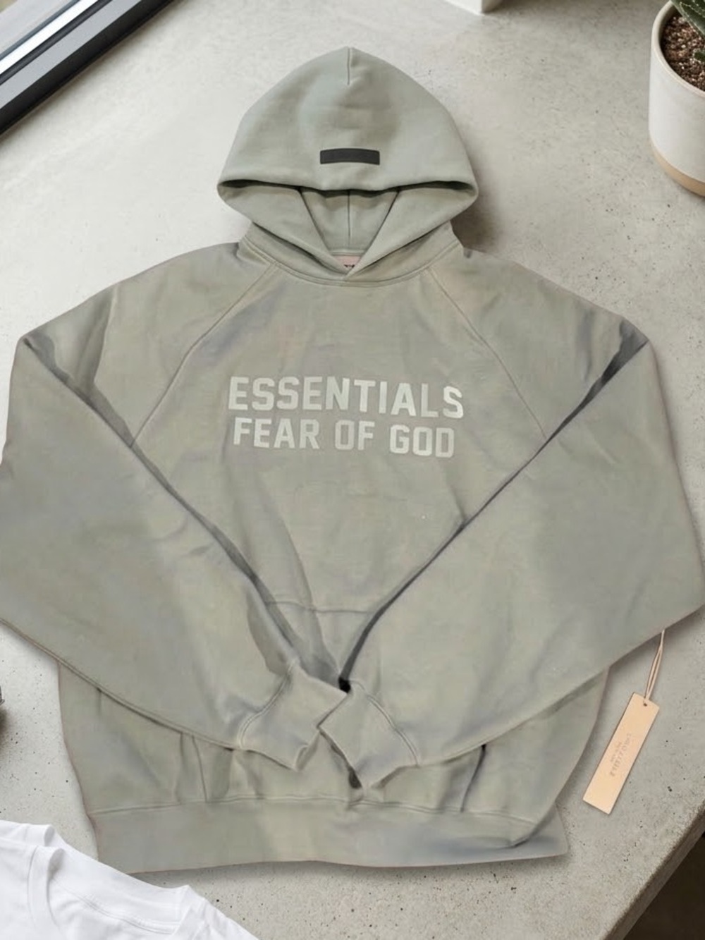 NWT Fear of God Essentials Hoodie Sage Size Medium